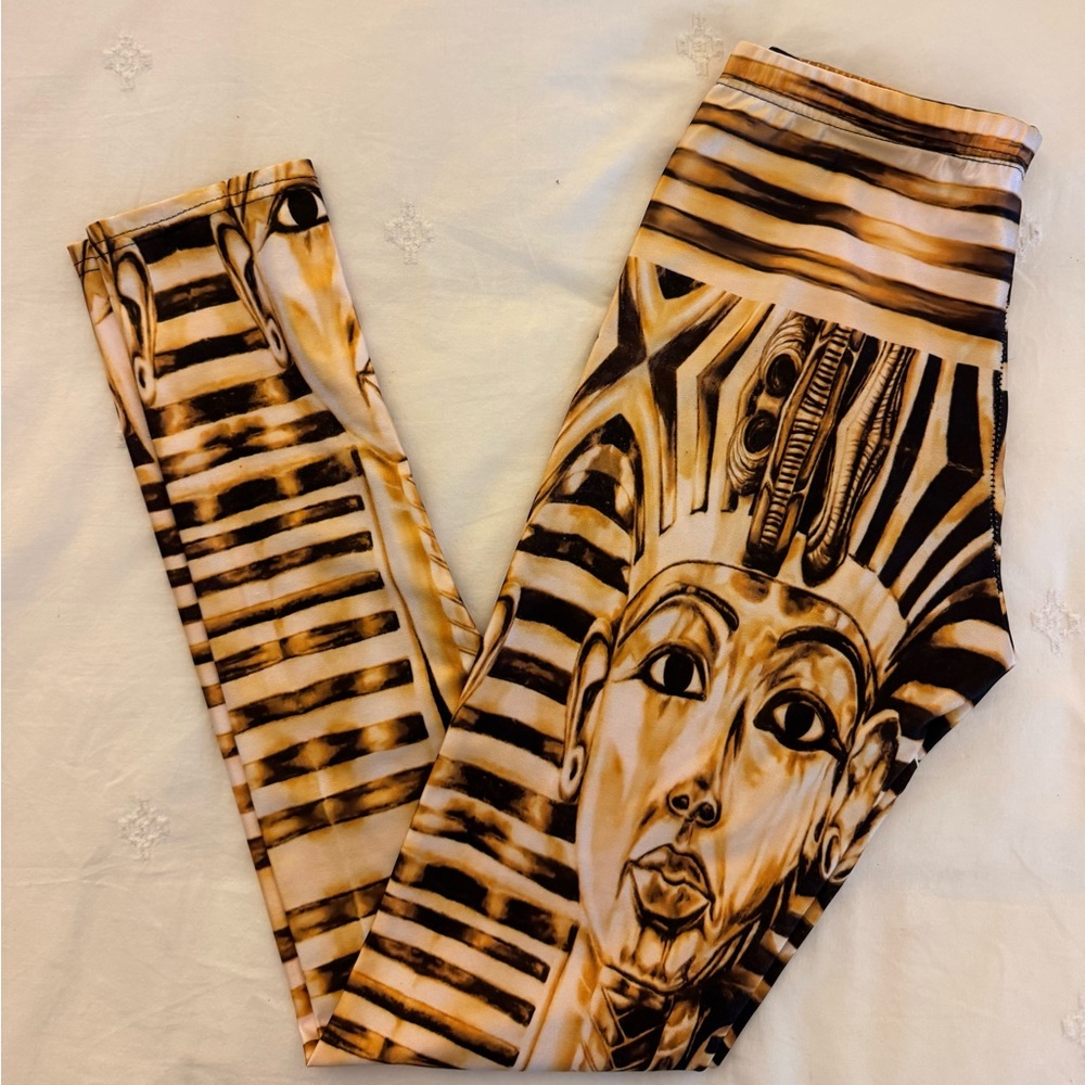 Egyptian Pharaoh Print Leggings